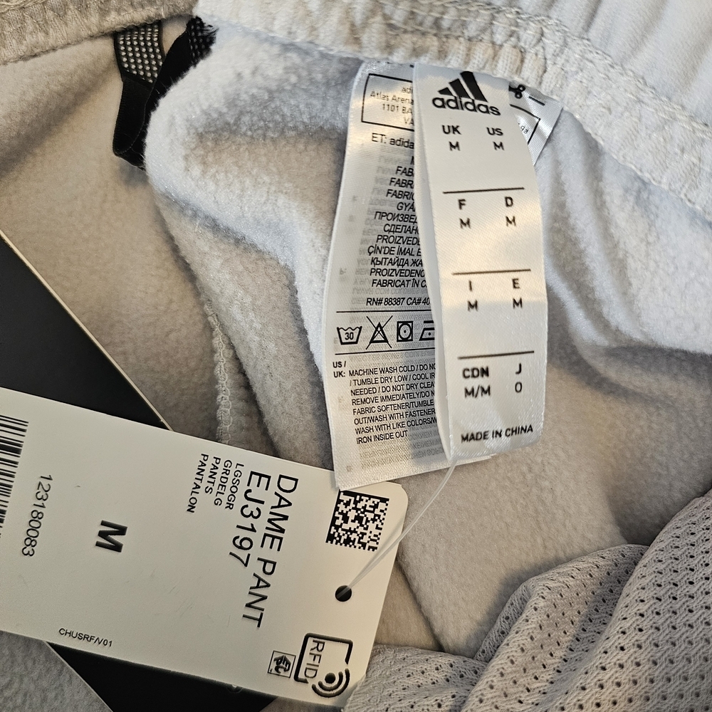 Adidas NWT Gray Men's Athletic Pants Medium - Picture 7 of 8